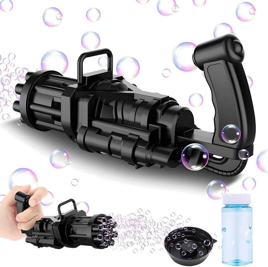 Bubble Gun- 8 Hole Automatic Gatling Bubble Gun