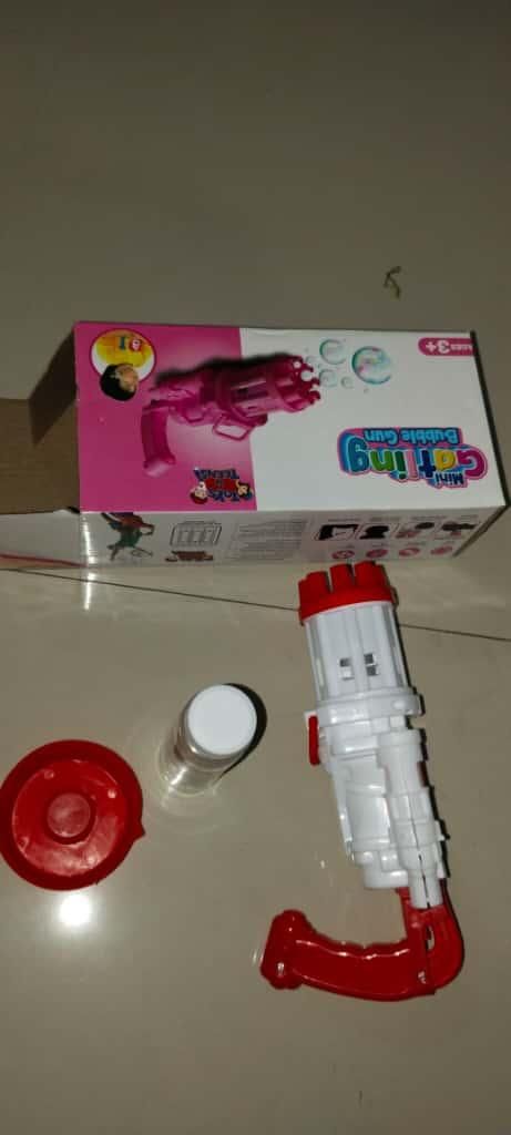 Bubble Gun- 8 Hole Automatic Gatling Bubble Gun